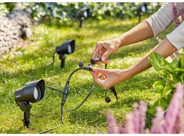Philips - 3x GARDENLINK LED kültéri spotlámpa 6W 230V 2700K IP44