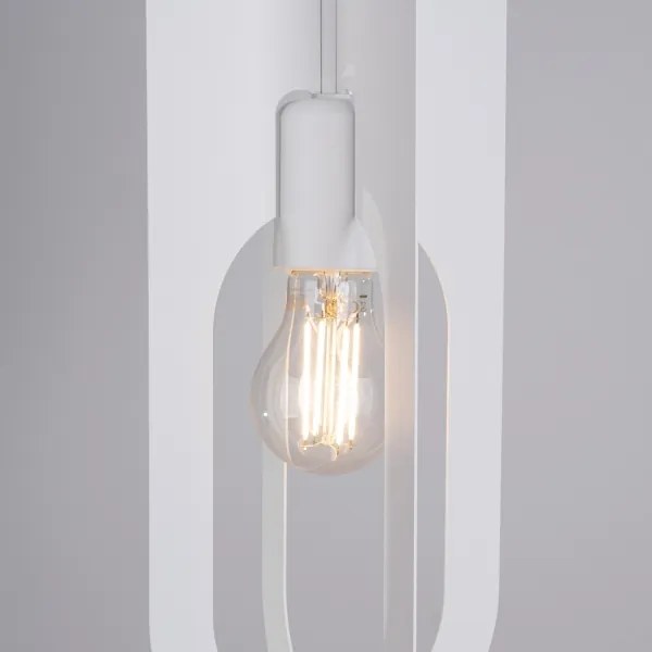 Sollux SL.1360 - Csillár zsinóron NICUS 1xE27/15W/230V fehér