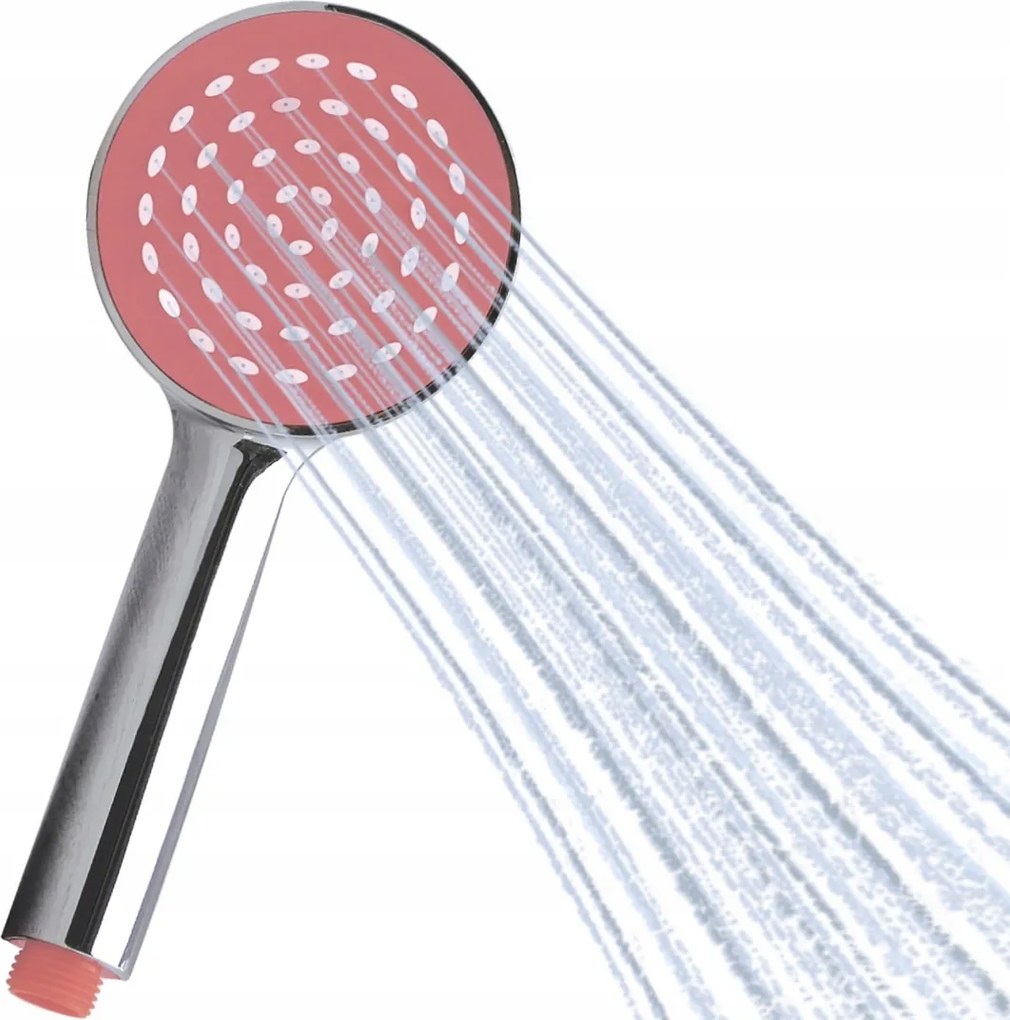 Zuhanyfej zuhanyrózsaszín króm zuhanyfej