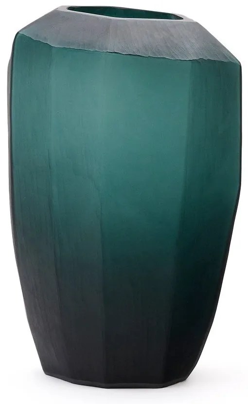 Petróleum színű üveg váza (magasság 45 cm) Geonix – Kave Home