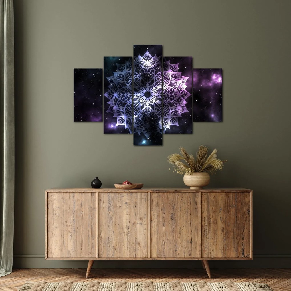 Kép - Lótusz mandala az űrben (150x105 cm)