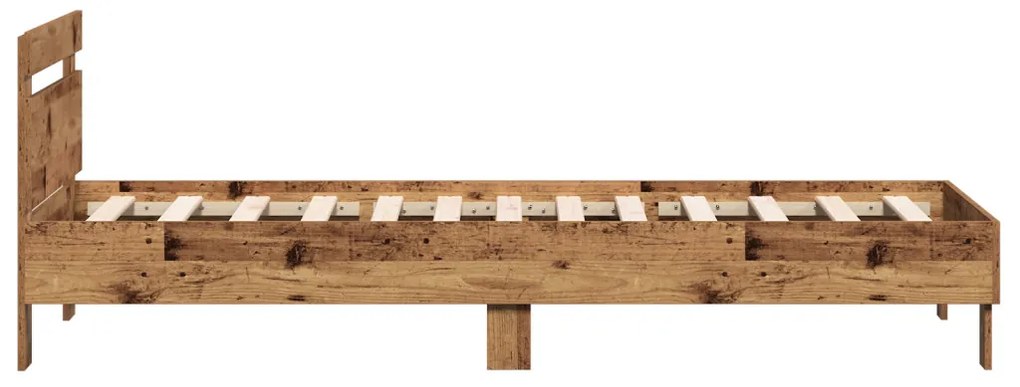 Régi Fa Ágykeret 90x200 cm - Mérnöki faforgácsból készült