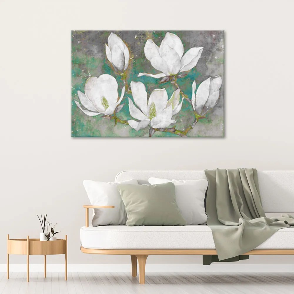 Gario Vászonkép Absztrakt virágzó magnólia Méret: 100 x 70 cm