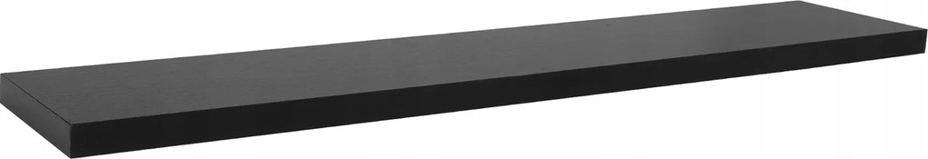 Aga Fali polc 120x23,5 cm Fekete