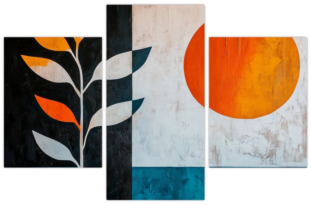 Kép - Növény és nap absztrakciója (90x60 cm)