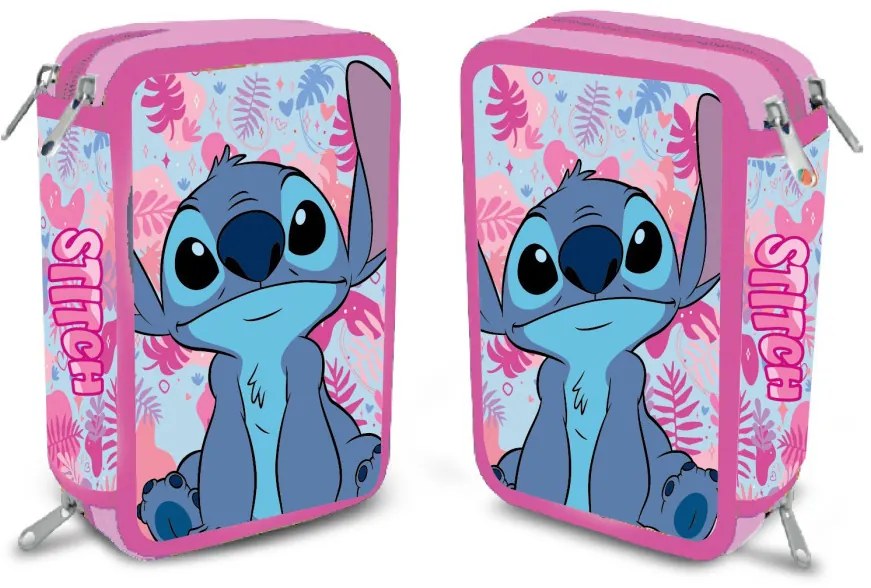 Disney Lilo és Stitch, A csillagkutya Pink Wave tolltartó töltött 3 emeletes