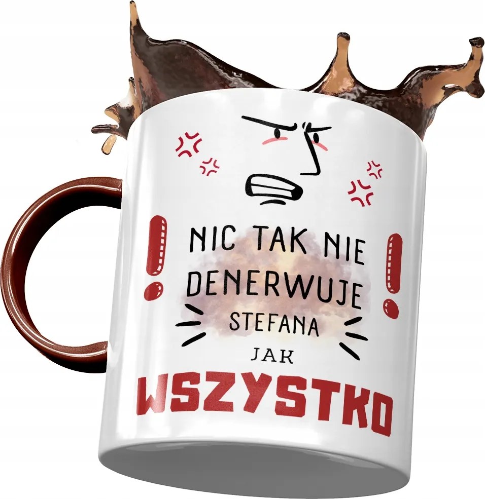 Bordó bögre István Férj Kolléga Ajándék Nyomtatott Fotóval