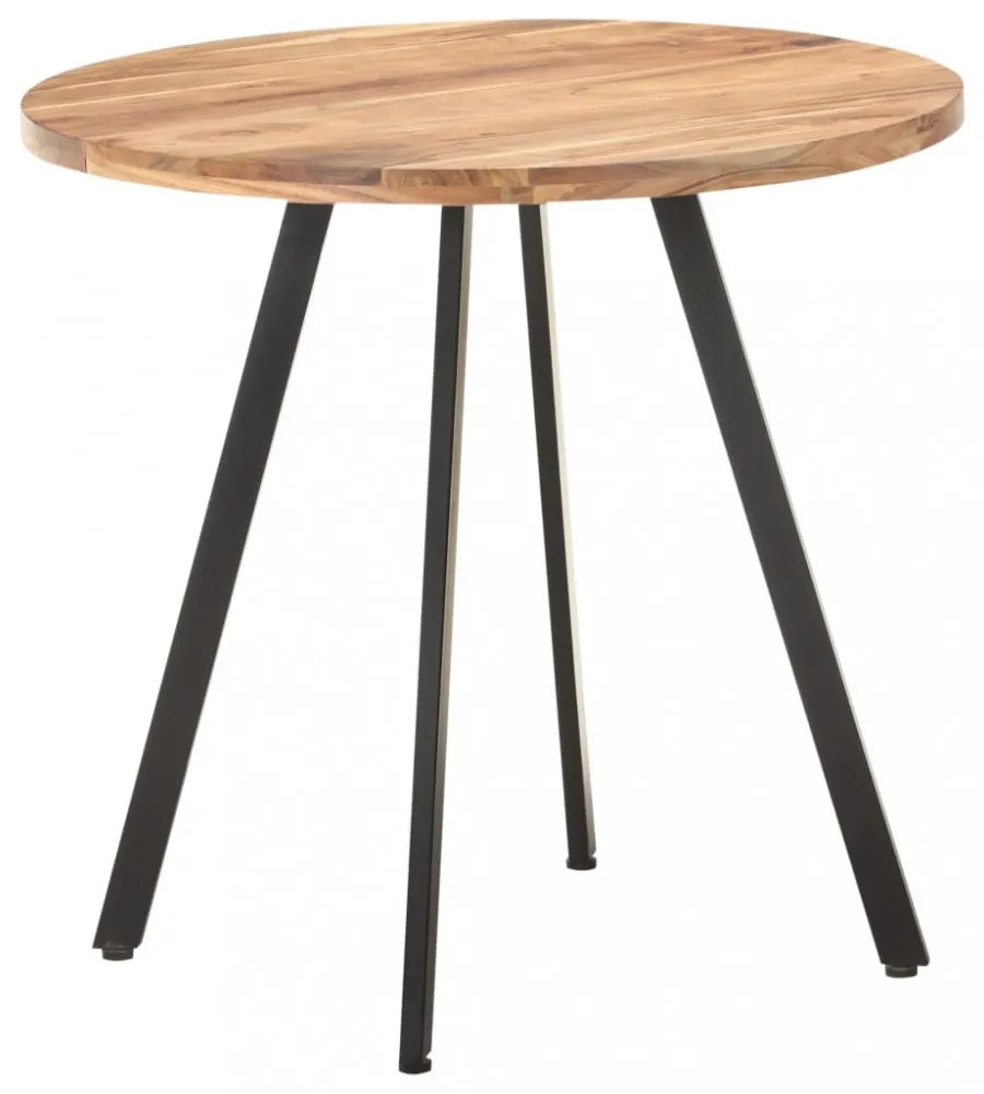 tömör akácfa étkezőasztal 80 cm