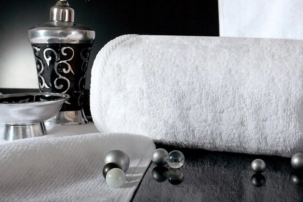 Eurofirany Törölköző sima fehér nedvszívó 50X100