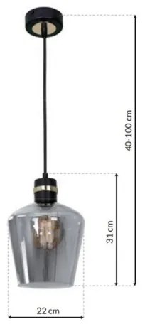 Csillár RICHMOND 1xE27 / 60W / 230V
