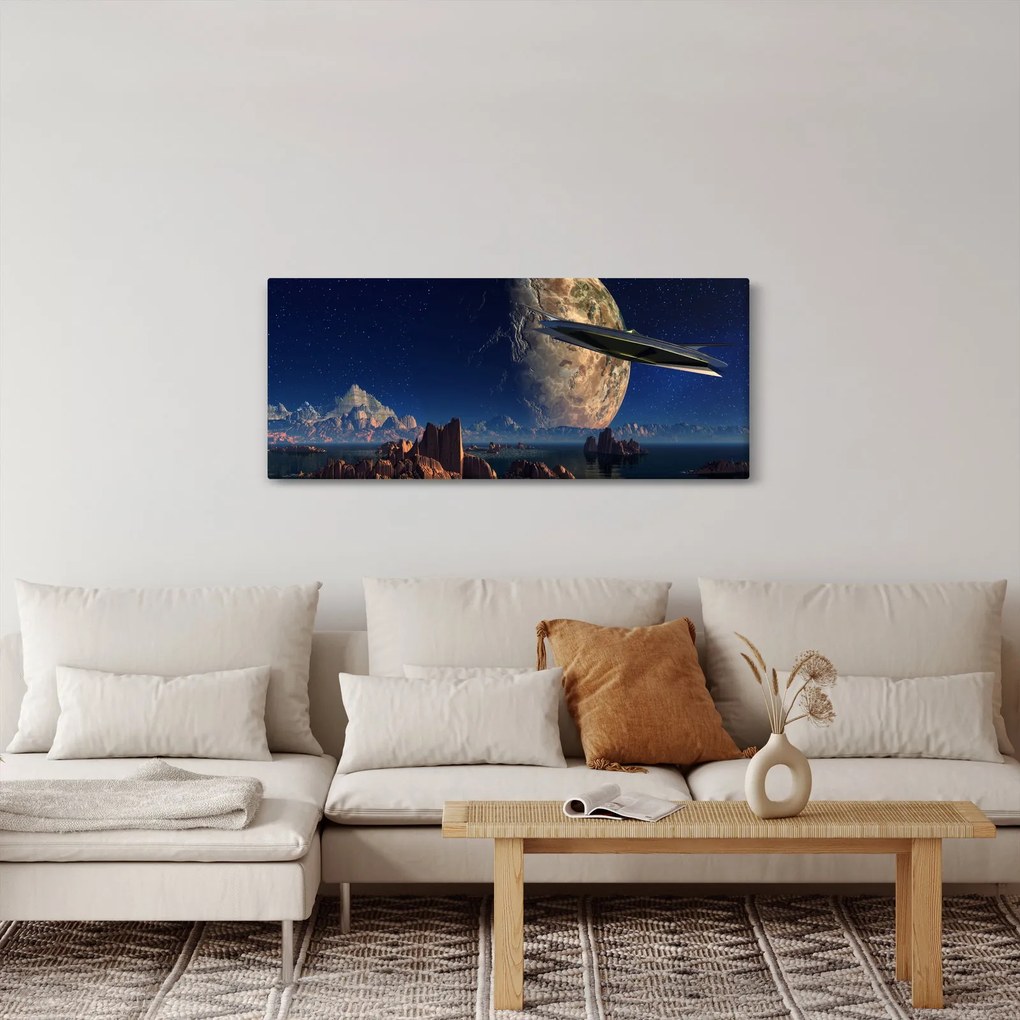 Kép - idegenek érkezése (120x50 cm)