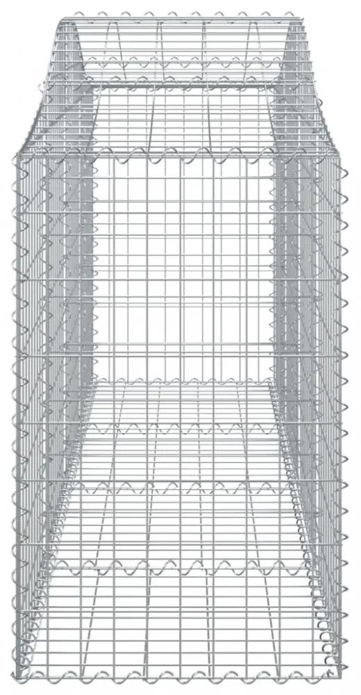 40 db íves horganyzott vas gabion kosár 200x50x80/100 cm