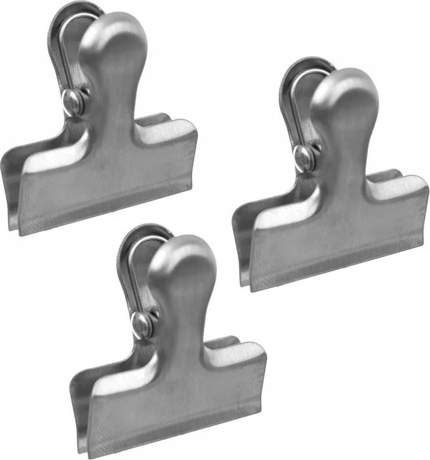 3x Konyhai csipeszek Fűszercsipeszek Fűszertartó tasak Acél