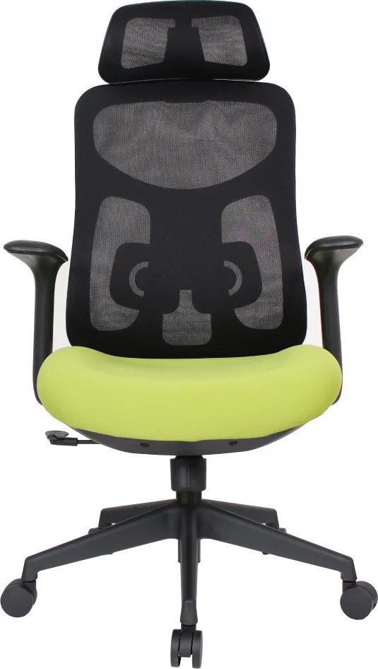 Irodai szék, zöld/fekete, teherbírás 150 kg, SULIVAN