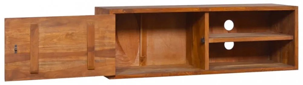 tömör tíkfa fali TV-szekrény 180 x 30 x 30 cm