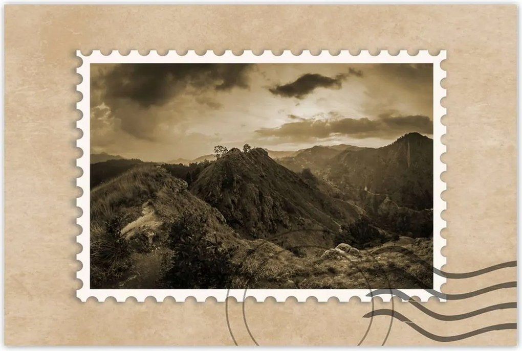 Poszterek 60x40 Barna tájkép Tájkép