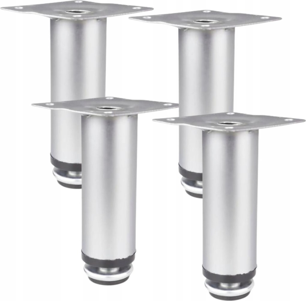 Bútorlábak Kerek Állítható Alumínium. 10 CM Bútor Szekrény Komód