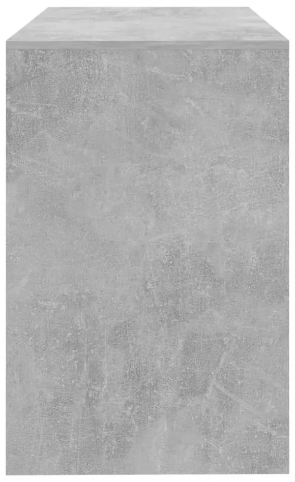 betonszürke szerelt fa íróasztal 101x50x76,5 cm