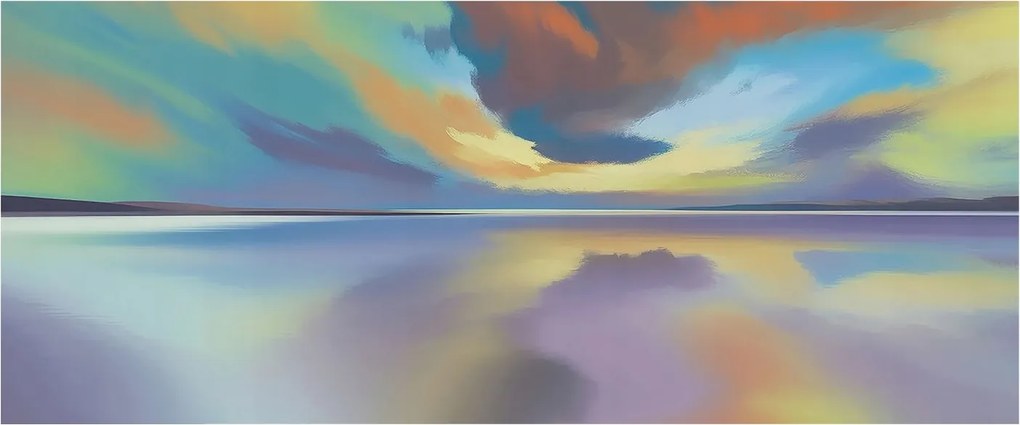 Stílusos Dekoratív Fotótapéta Flizelin Szivárvány nyugat 250x104 Ragasztó