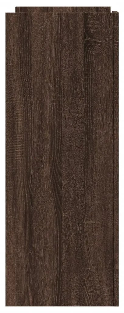 barna tölgyszínű szerelt fa tálalóasztal 100x35x90 cm