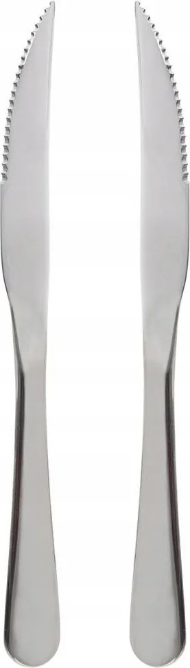 2x Fogaskés steak hamburger hús pizza grill kés szett