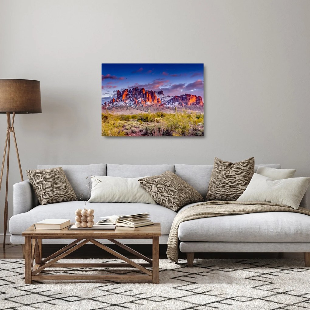 Üveg kép - Hegyek Arizonában (70x50 cm)