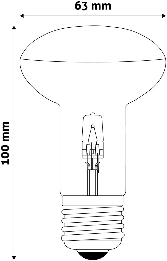 Avide Halogén R63 42W E27 2000h