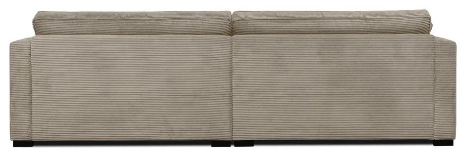 Bézs kordbársony kanapé 266 cm Mobby – Scandic