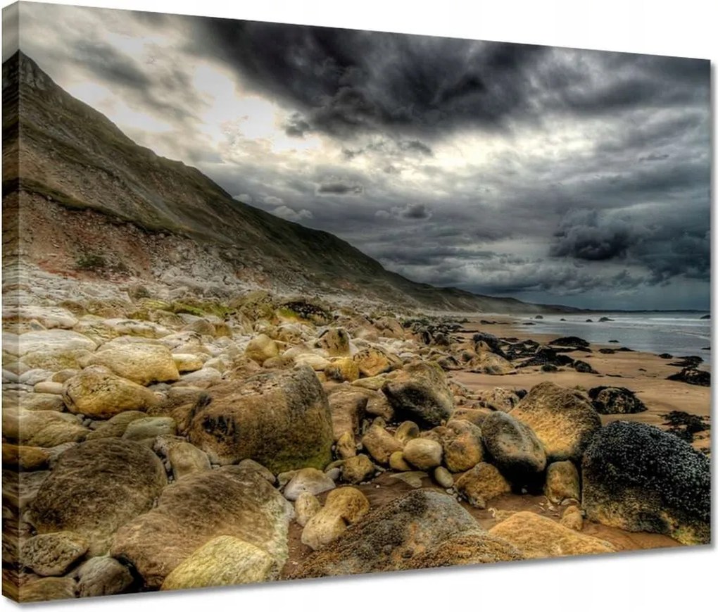 Vászonkép 40x30 Séta a tengerparton