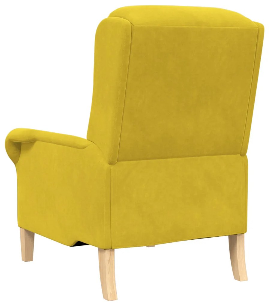 Sárga Karosszék Sárga Textil, Fa Standard Sárga Karosszék