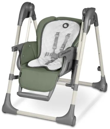 Lionelo - LAURICE gyerek étkezőszék, olívazöld