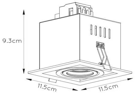 Lucide 09926/01/30 - CHIMNEY mennyezeti lámpa 1xGU10/50W/230V