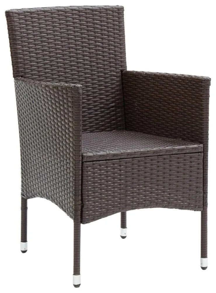 2 db barna kerti polyrattan étkezőszék