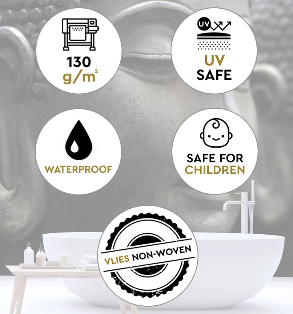 Gario Fotótapéta Buddha szobor bronzból Anyag: Vlies, Méret: 300 x 300 cm