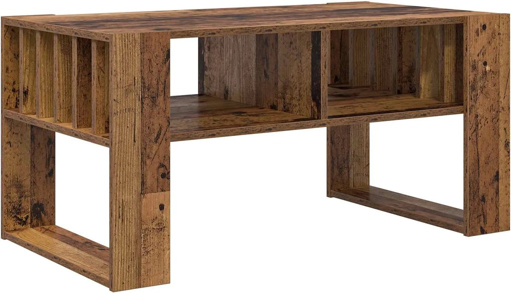 vidaXL Dohányzóasztal Öreg fa 92 x 49,5 x 45 cm Faanyag