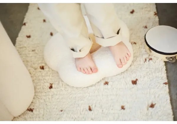 Childhome - Taburet FLOWER átm. 35 cm krémes