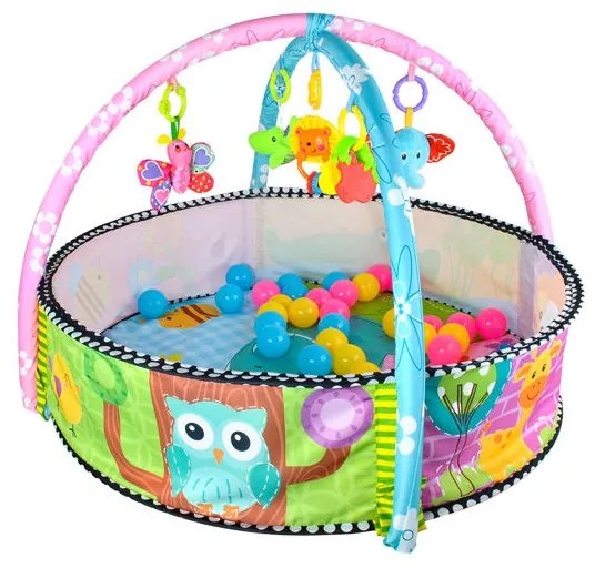 Játék szőnyeg állvánnyal és kerítéssel - baglyok