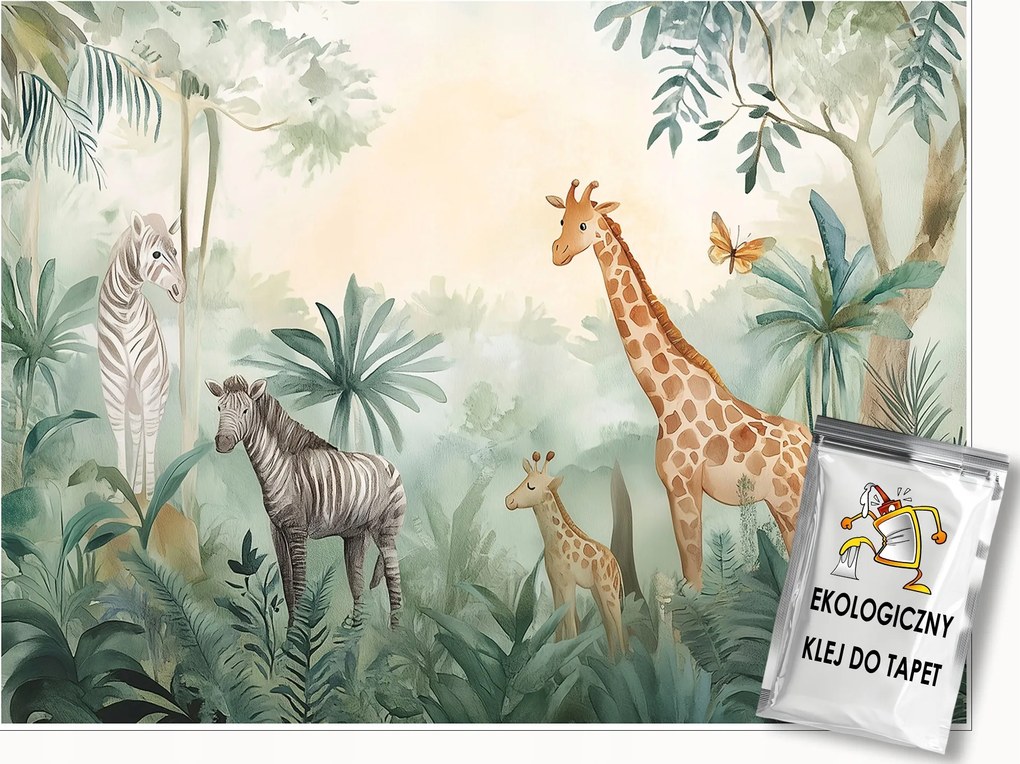 Fotótapéta Gyerekeknek Állatok Erdő Tapéta Gyerekszoba 250x175