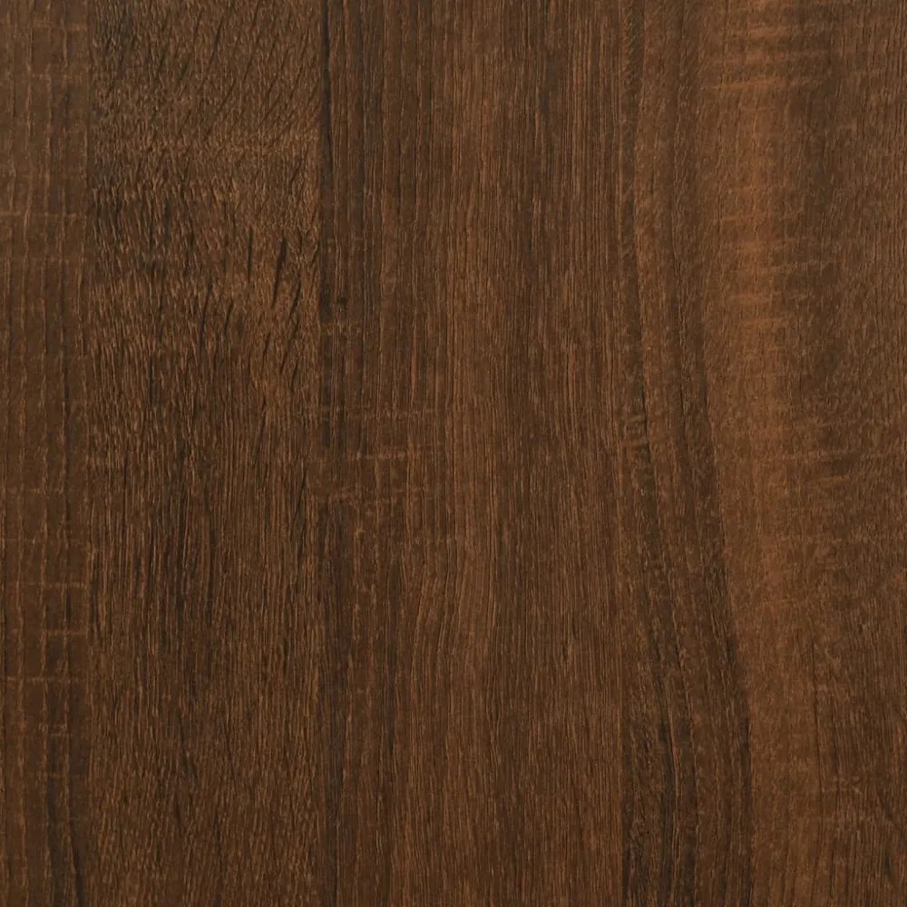 barna tölgyszínű szerelt fa faliszekrény 102 x 30 x 20 cm