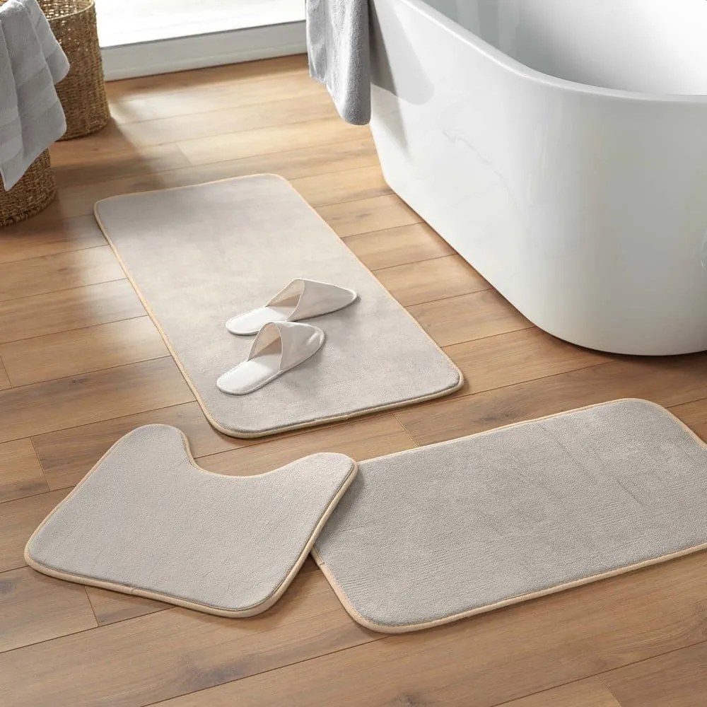 Bézs fürdőszobai kilépő WC-hez 45x45 cm Vitamine – douceur d'intérieur