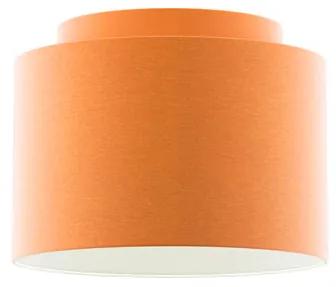 RENDL R11515 DOUBLE lámpabúra, univerzális lámpaernyő Chintz narancssárga/fehér PVC