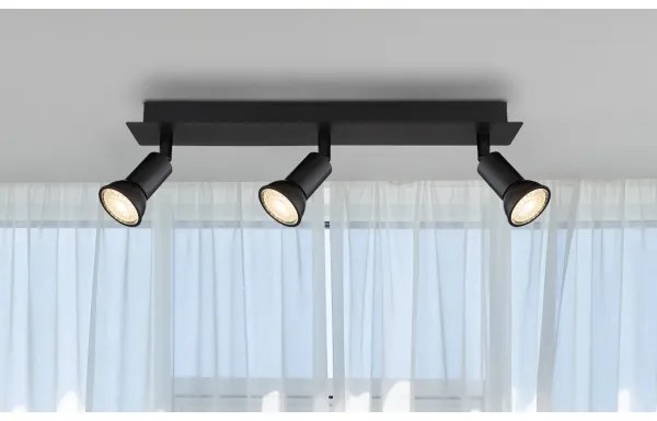 Globo 57998-3 - Spotlámpa DREW 3xGU10/35W/230V fekete