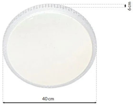 LED dimmelhető CRUZ mennyezeti lámpa DO-val 1xLED/40W/230V 2000lm