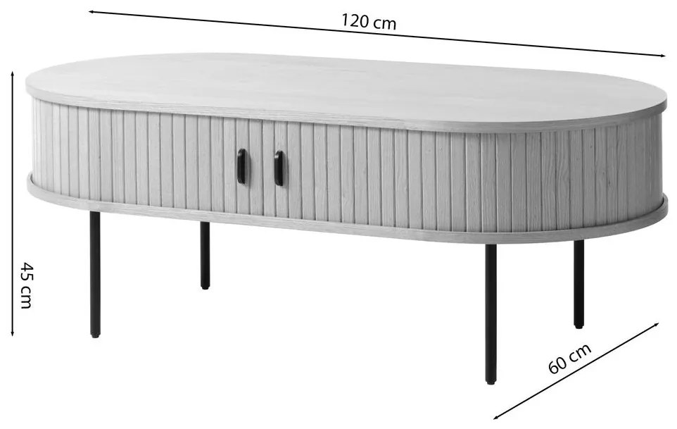 Dohányzóasztal Gatto G4 (tölgy + fekete). 1098772