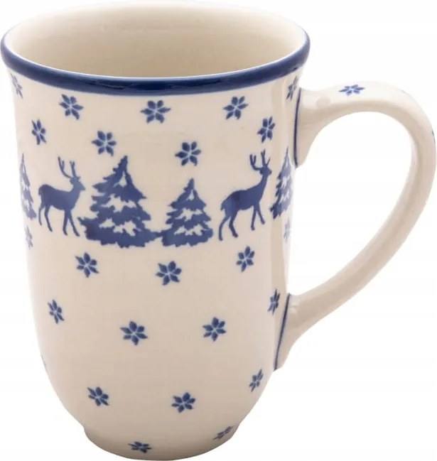 Bögre 500 ml Kerámia Boleszláv karácsonyfa rénszarvas
