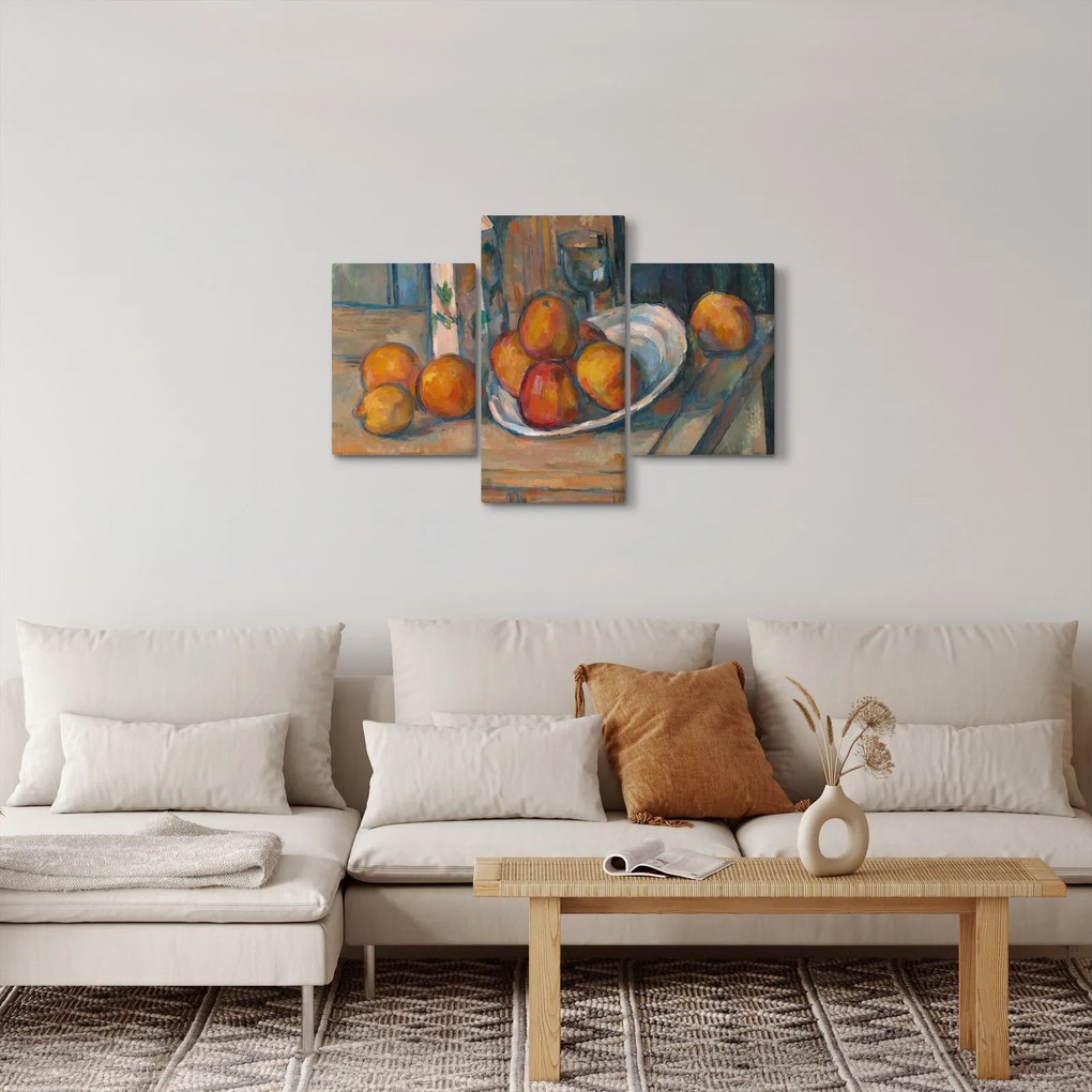 Kép - Paul Cézanne, Still Life with Milk Jug and Fruit, reprodukciók (90x60 cm)