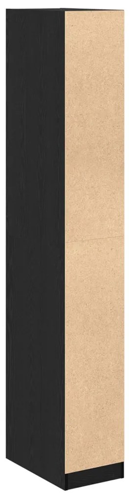 Fekete Tölgy Szekrény 30 x 50 x 200 cm - mérnöki fából készült.