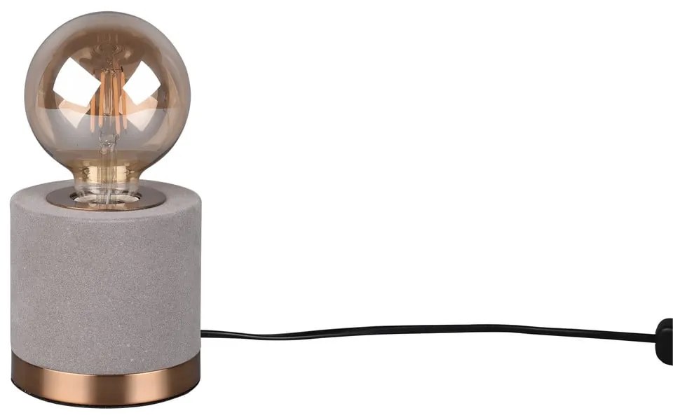 Szürke bársony asztali lámpa (magasság 11 cm) Judy – Trio