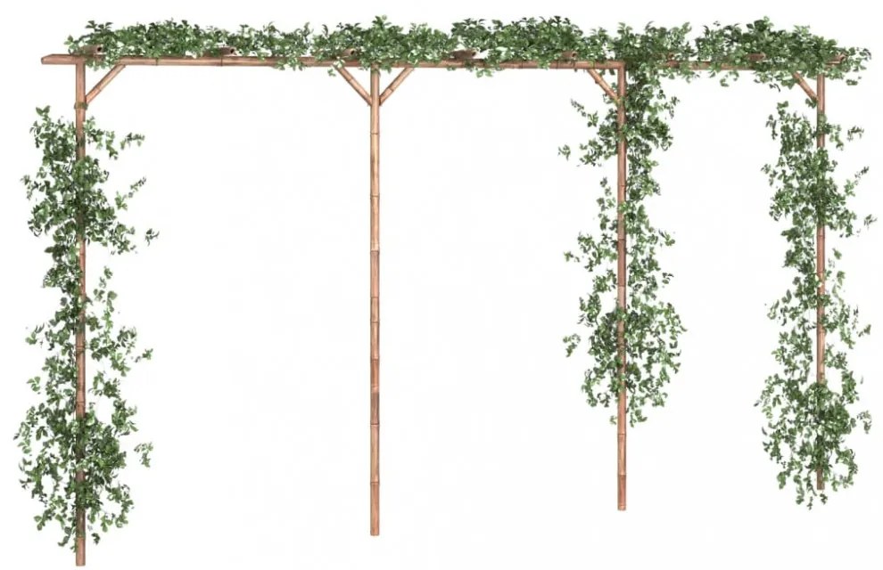 Bambusz pergola 385 x 40 x 205 cm