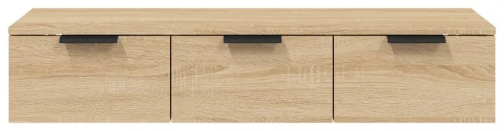 sonoma tölgy színű szerelt fa faliszekrény 102 x 30 x 20 cm